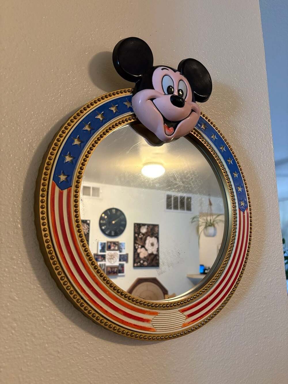 Charming 60’s/70’s Vintage Disney Mickey Mouse Mirror by Sentinel Creations